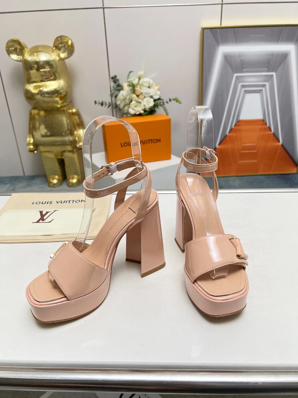 COCO-- 8V 1ABPAC cowhide sheepskin goatskin Waterproof：3.5CM Heel height：12CM item:D-X158H2940